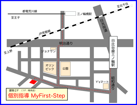個別指導MyFirst-Stepの地図